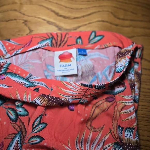 Pre-loved FARMRIO multicolored Layered Ruffles Maxi Skirt Sz Small - Picture 2 of 4